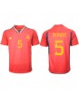 Spanien Sergio Busquets #5 Replika Hemmakläder VM 2022 Kortärmad